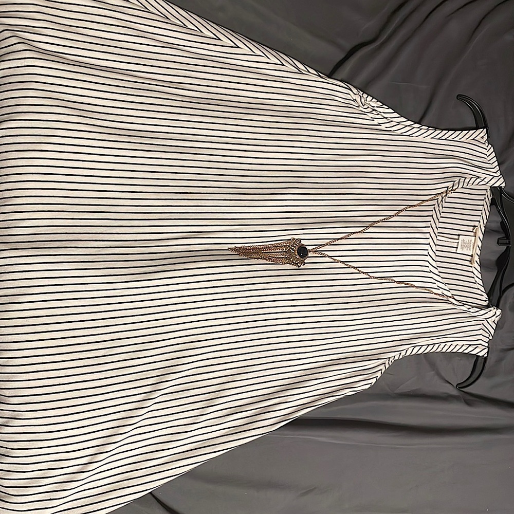 Black and White striped dress